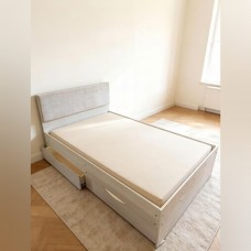 Кровать с ящиками с мягкой спинкой